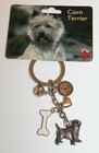 New Cairn Terrier Keychain Fob I Love My Dog Key Chain Charms