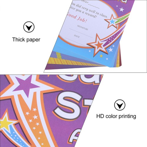 200 Pcs Award Paper Student Reward Certificates Children for Kids - Picture 5 of 12
