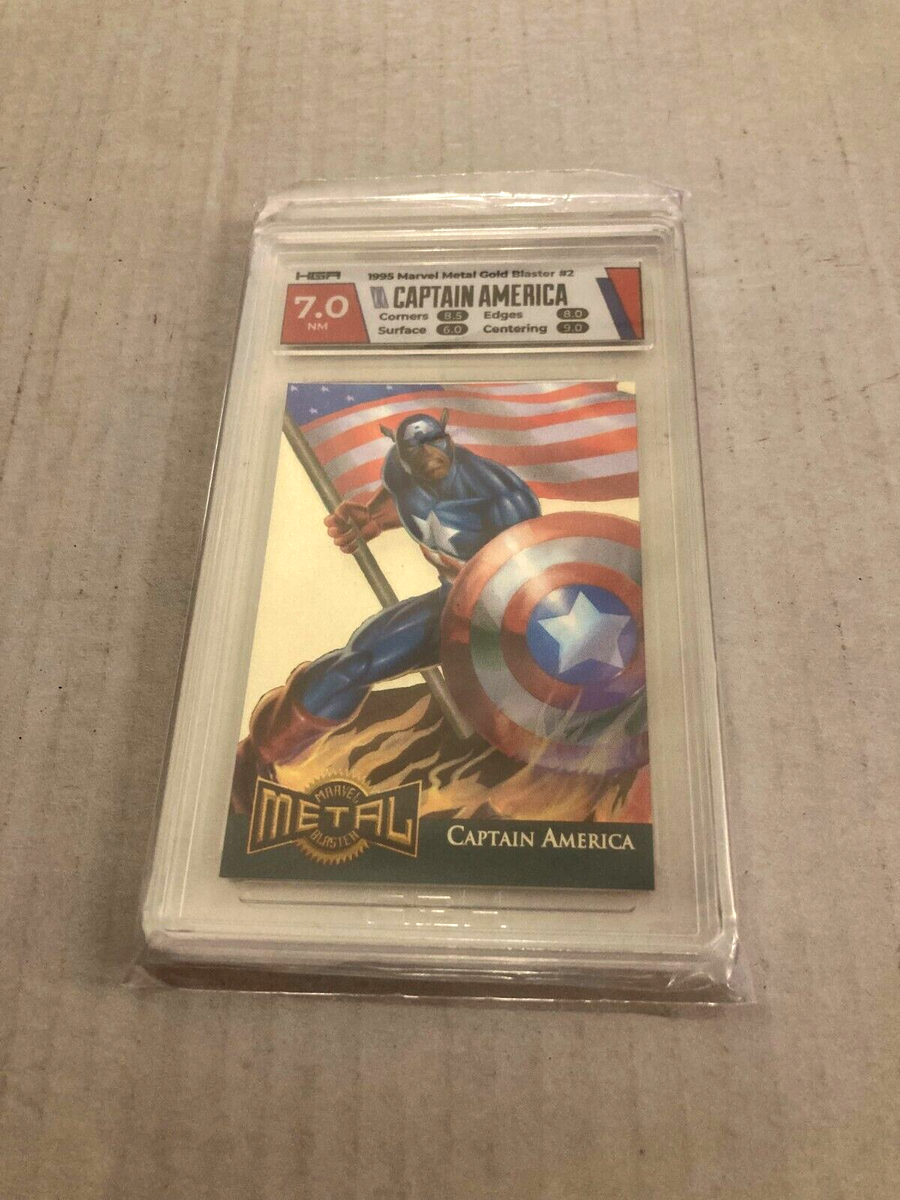 1995 Marvel Metal Captain America Gold