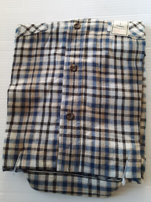 Men's Flannel Shirt Plaid Size Large 2 Pockets Outdoor Life New | eBay