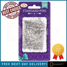 DRESSMAKER PINS STANDARD TAILOR STRAIGHT PINS SEWING CRAFT DRESS CLOTHES x 600