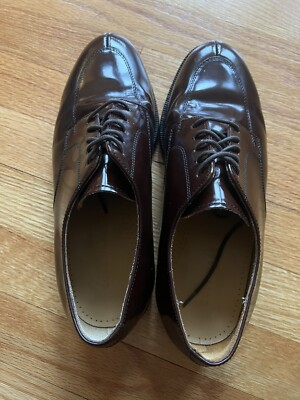 Cole Haan City Calhoun Brown Leather Split Toe‎ Dress Oxfords Cole Haan City Calhoun Mens 13 Brown Split Toe Oxford Lace  main image 3