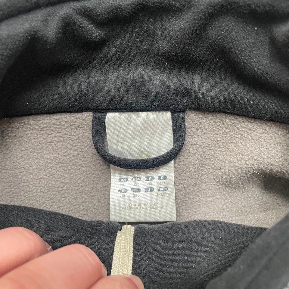 VINTAGE Adidas Sweater Adult 2XL XXL Gray 1/4 Zip Wool Blend Sweatshirt Y2k - Image 4 of 4