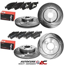 FORD FOCUS ST-2 (MK3) DISCHI FRENO SCANALATI ANTERIORI E POSTERIORI + PASTIGLIE BREMBO 