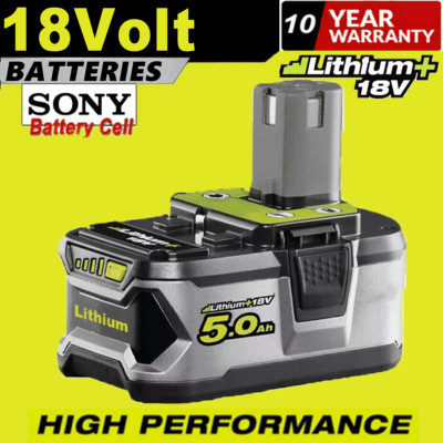 18V 5.0Ah Akku für RYOBI ONE& Plus Lithium RB18L50 P108 P104 Batterie