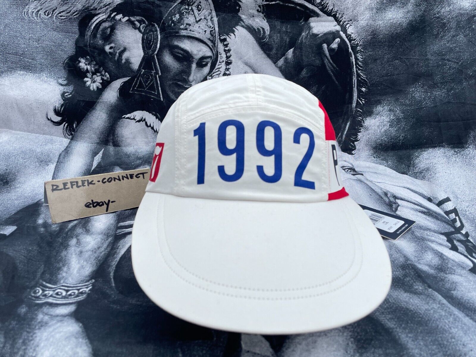 NEW Ralph Lauren POLO 1992 Stadium P WING Off White longbill hat cap NWT  rare