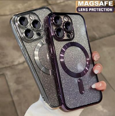 Glitter Bling Shockproof Magsafe Case For iPhone 16 15 14 13 12