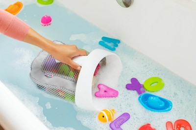 munchkin super scoop bath toy organizer