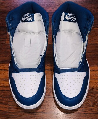 Size 4 - Jordan 1 Retro OG High True Blue | eBay