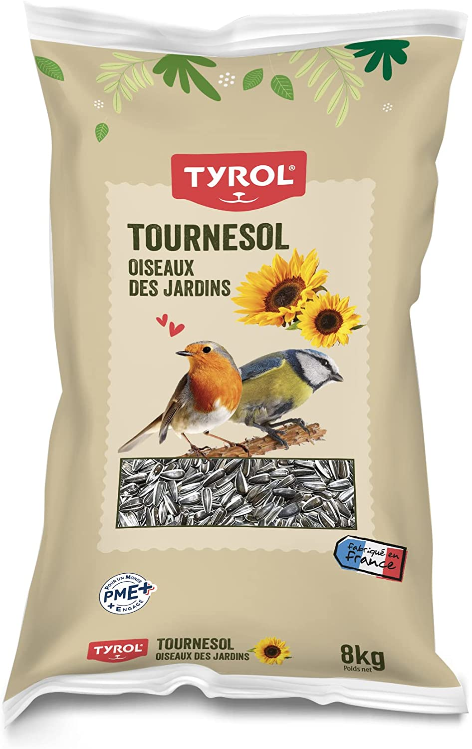 Graines De Tournesol Noires GiDeli - 25 Kg, Nourriture énergétique Pour Oiseaux, Chevaux, Petits Animaux