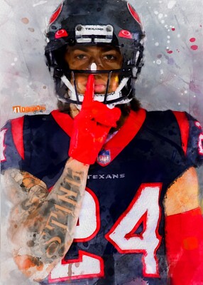 Derek Stingley Jr. #1 Sketch Card Limited #ed/250 John Rudolph Signed SP Texans