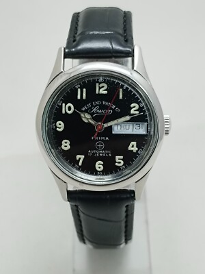West End Watch Sovan Prima Automatic 17 Jewels Day-Date Swiss Men's watch Black