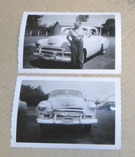 1949 Chevy Before & After Crash Vintage Snapshot Photos