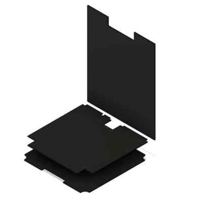 ABS Panels VORON Trident 3D Drucker 35x35x35cm Schwarz Pinseal/Glatt/Weiß/Auto...