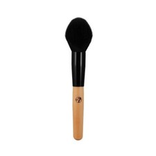 Image of W7 Shaped Powder Brush - Blusher Angled Foundation Makeup Creases Loose Blend
