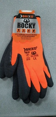 BRIXO GUANTI DA LAVORO INVERNALI FELPATI ANTI FREDDO ANTIGELO CALDI ANTISCIVOLO UOMO