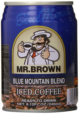 Mr. Brown Blue Mountain Coffee, 8.12 Fl Oz (Pack of 24) EXP 10/2026