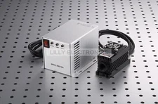405nm 200mW Diode Laser Dot Module+TTL or Analog +TEC Cooling+PS-IIS Blue-Violet