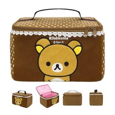 Rilakkuma Plush Makeup Bag 9" San-X Authentic Cosmetic Case Limited Edition Gift