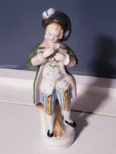 Vintage Lipper & Mann Colonial Man Green Coat Hat Figurine 9" height Porcelain