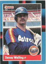 DENNY WALLING HOUSTON ASTROS #384 - DONRUSS NM-MT 1988