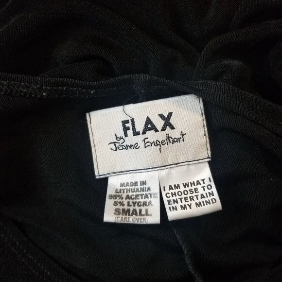 Vestido ajustado elástico acetato negro lino vintage S Foto 4 de 4