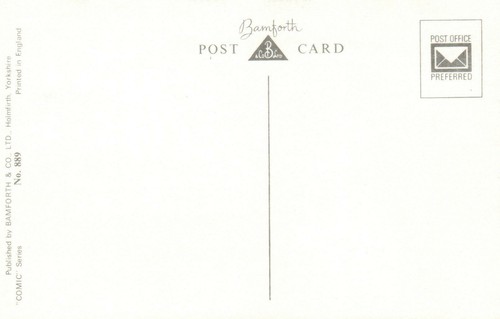 COMIC BAMFORTH DRUNK MAN GETS BOOKED by POLICEMAN for WRONG PARKING POSTCARD NEW - Picture 2 of 2