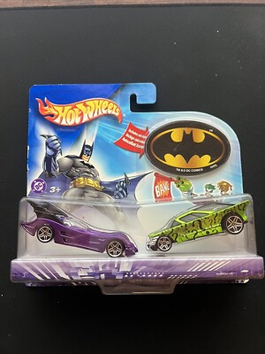 2003 HOT WHEELS ACTION PACK - BATMAN vs THE RIDDLER - 2 CAR SET ...