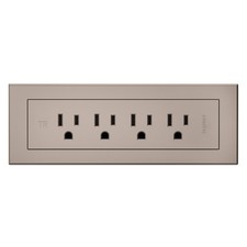 Legrand Wiremold RD4RNI radiant Furniture Power Center, Recessed Power Strip, 4