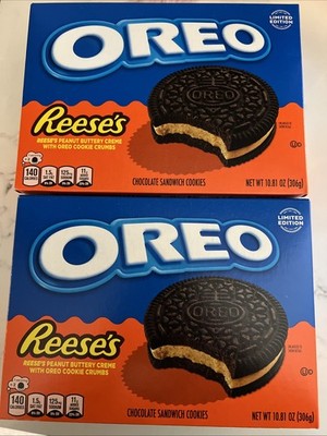 2 Boxes Oreo Reese's 10.81oz Box LIMITED EDITION Mar 26 Exp