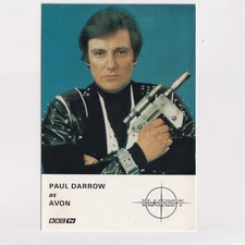Blake's 7 / Blakes 7 Paul Darrow Signed AVON Official BBC Cast Card