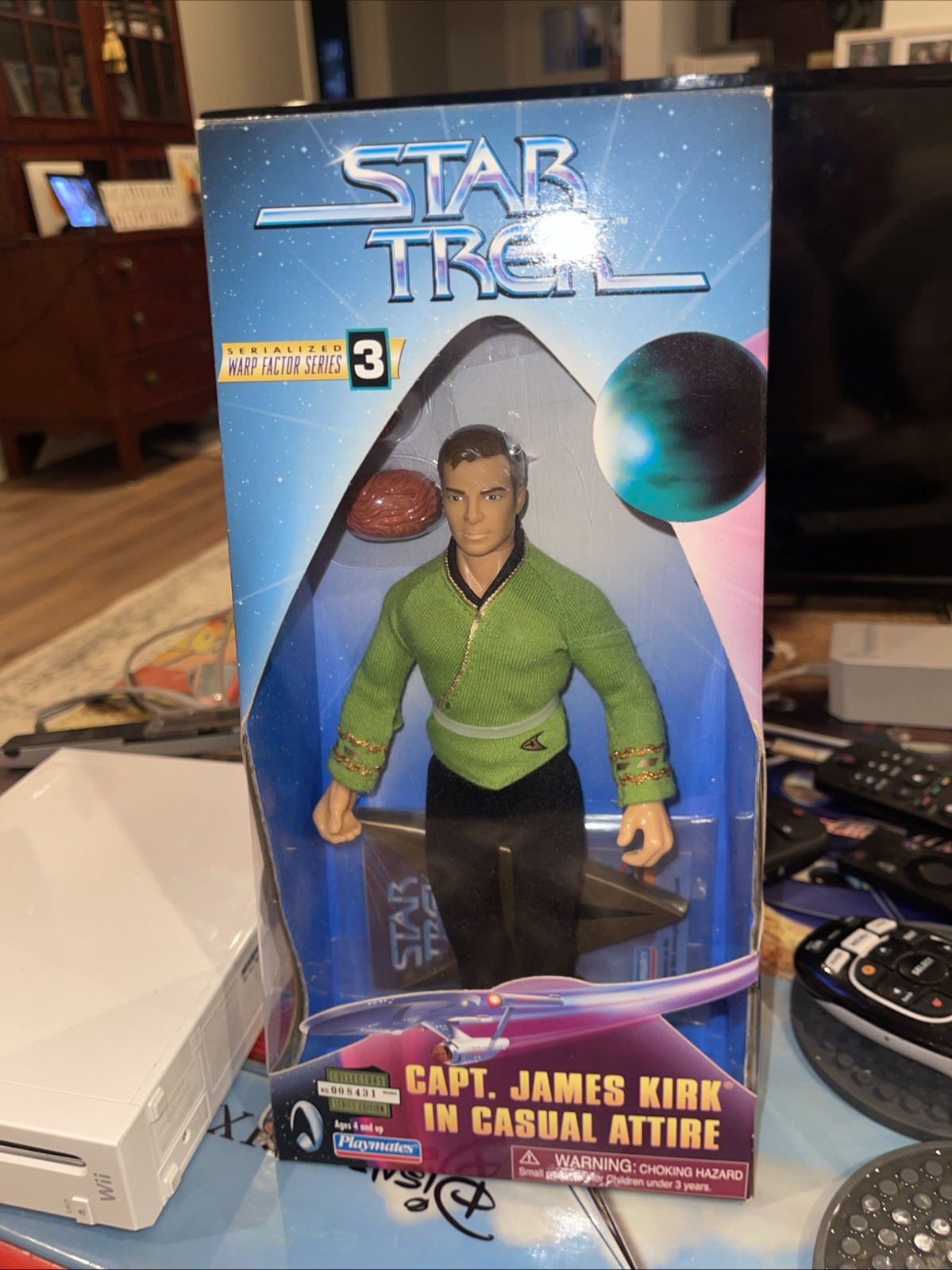 1998 Star Trek Captain James Kirk In Casual Attire Warp Factor Series 3 Figure