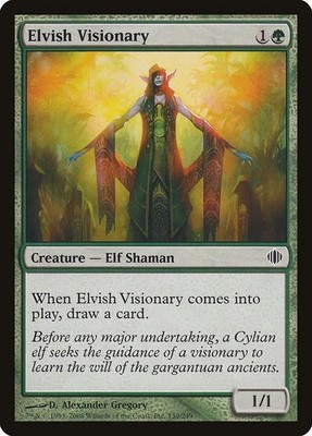 ELVISH VISIONARY X 4 E/X+ SHARDS OF ALARA MAGIC THE GATHERING
