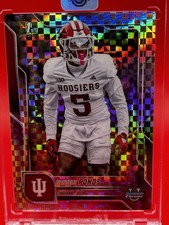 2025 1st Bowman Checkered Chrome refractor D'Angelo Ponds #104 Indiana🔥🔥🔥