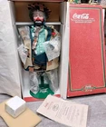 Coca-Cola Emmett Kelly Porcelain Doll 18" Vintage New in Box NIB