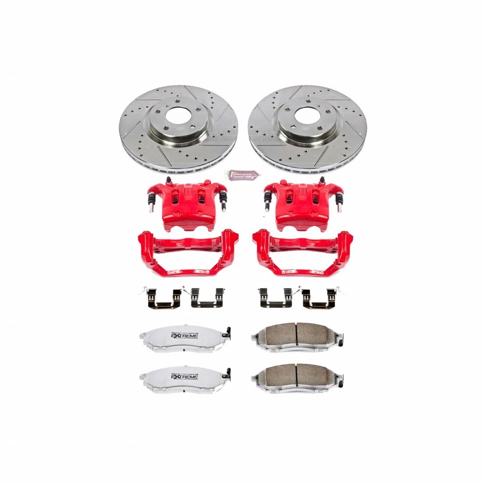 Power Stop Brake Kit For Infiniti QX50 2014 2015 Front Z26 Warrior w/ Calipers Foto 2 de 4