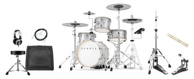 Efnote 5 E-Drum Kit Set Schlagzeug Mesh Head Monitor Sticks Drum Kopfhörer Mesh