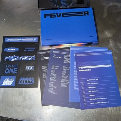 Ateez Zero: Fever Part 2 Box Set CD Book Cards Stickers