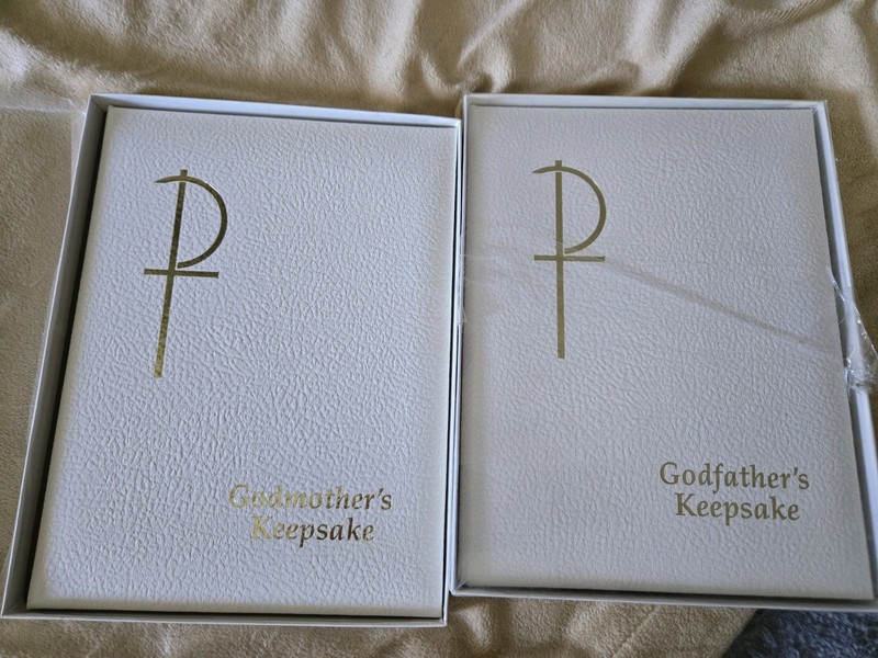 Godfather & Godmother Keepsake Books New