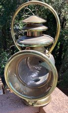 Vintage Gray Davis Brass Car Auto Lamp Large Vintage Gray Davis Brass Car Auto Lamp Large