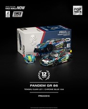 Pop Race 1:64 Toyota Pandem GR86 Chrome Blue Tengku Djan Ley TMCS Malaysia