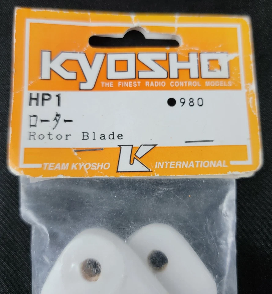 Hoja de rotor Kyosho piezas originales HP1 980 blanco nuevo stock antiguo Foto 4 de 4