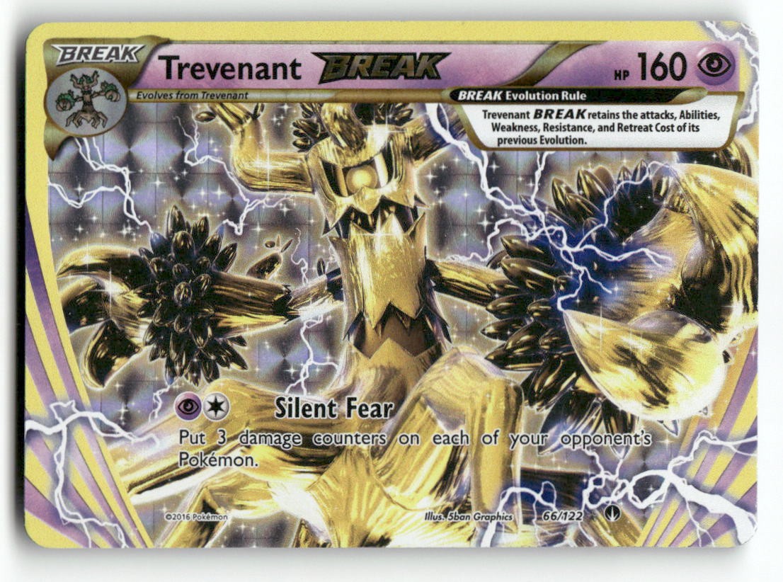 Trevenant BREAK 66/122 - BREAK Rare BREAKpoint Pokemon Holo LP