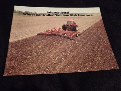 1982 International Wheel-Controlled Tandem Disk Harrows Advertising Brochure  