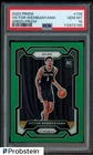 2023-24 Panini Green Prizm #136 Victor Wembanyama RC Rookie PSA 10 GEM MINT