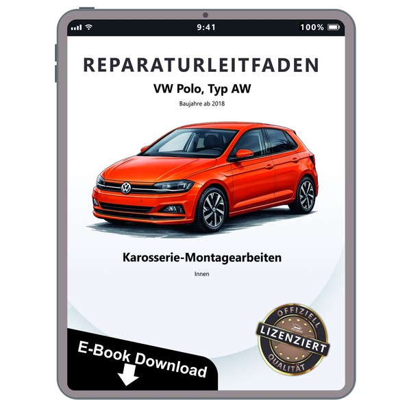 VW Polo AW Ab 2018 Karosserie Montagearbeiten Innen Reparaturhandbuch Download-image