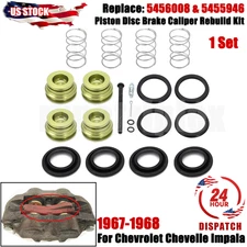 5456008 5455946 For 1967-1968 2-1/16" GM 4 Piston Disc Brake Caliper Rebuild Kit