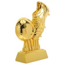 Golden Football Boot Trophy: Resin Soccer Award for Player Achievement - Sports
