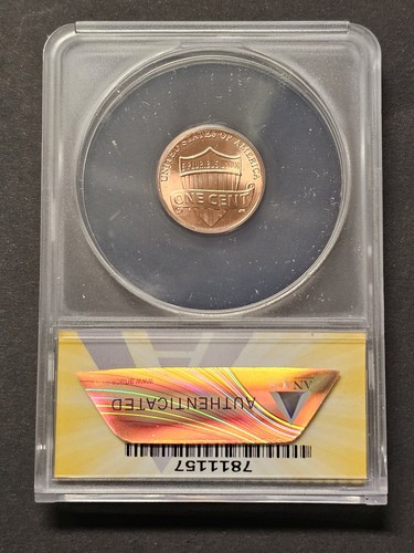 2023 Extra "V" Lincoln Cent Penny Graded ANACS MS67RD Rare VDB-V Error+++ - Picture 3 of 4
