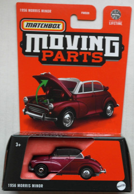 Matchbox Moving Parts 1956 Morris Minor weinrotmetallic Neu/OVP MBX Oldtimer ´56